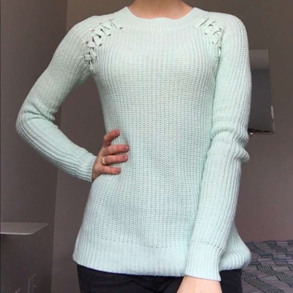 Mint long sleeve sweater